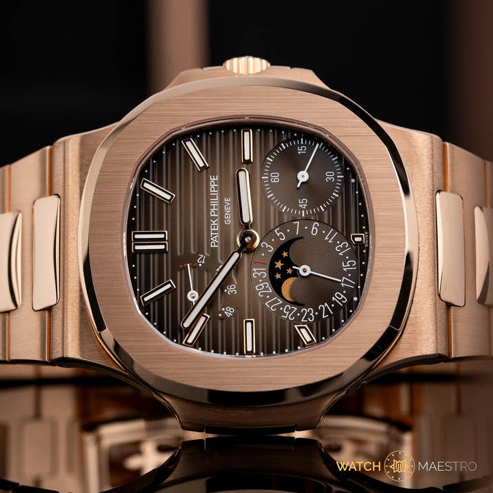 Big Daddy of all Pha₮eks rose gold Moon Phase! the Exclusive Edition