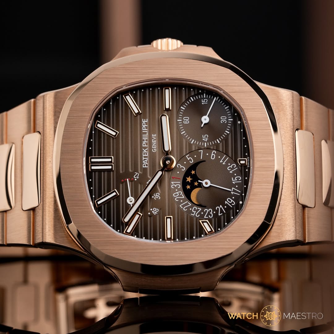 Big Daddy of all Pha₮eks rose gold Moon Phase! the Exclusive Edition