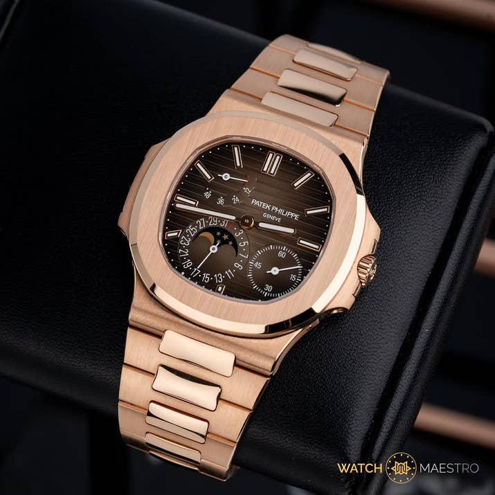 Big Daddy of all Pha₮eks rose gold Moon Phase! the Exclusive Edition